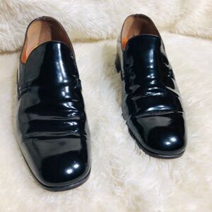 Bally Black Patent Leather Men's Slip-Ons